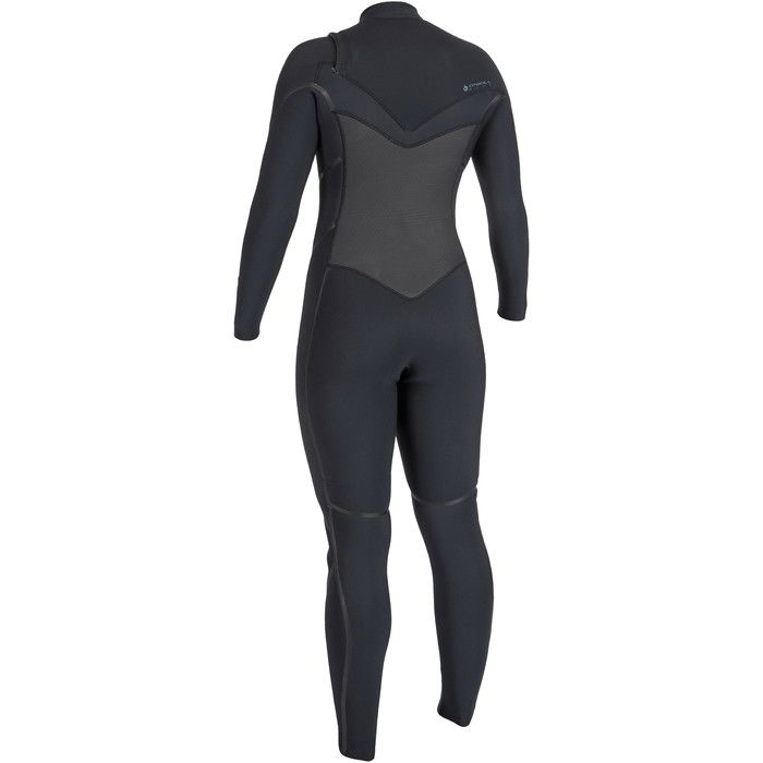 2024 O'Neill Mujer Psycho Tech 4/3+mm Chest Zip Neopreno 5507 - Black